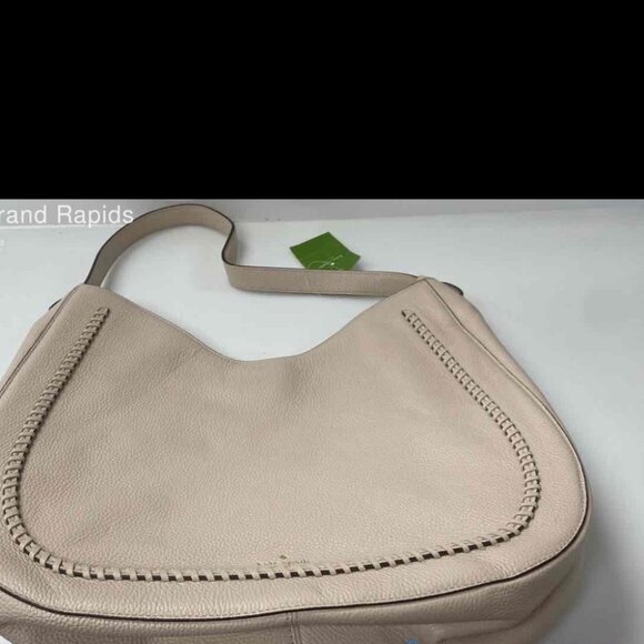 NWT Kate Spade Tan Leather Shoulder Bag Hughes Street Hayess - Picture 5 of 7